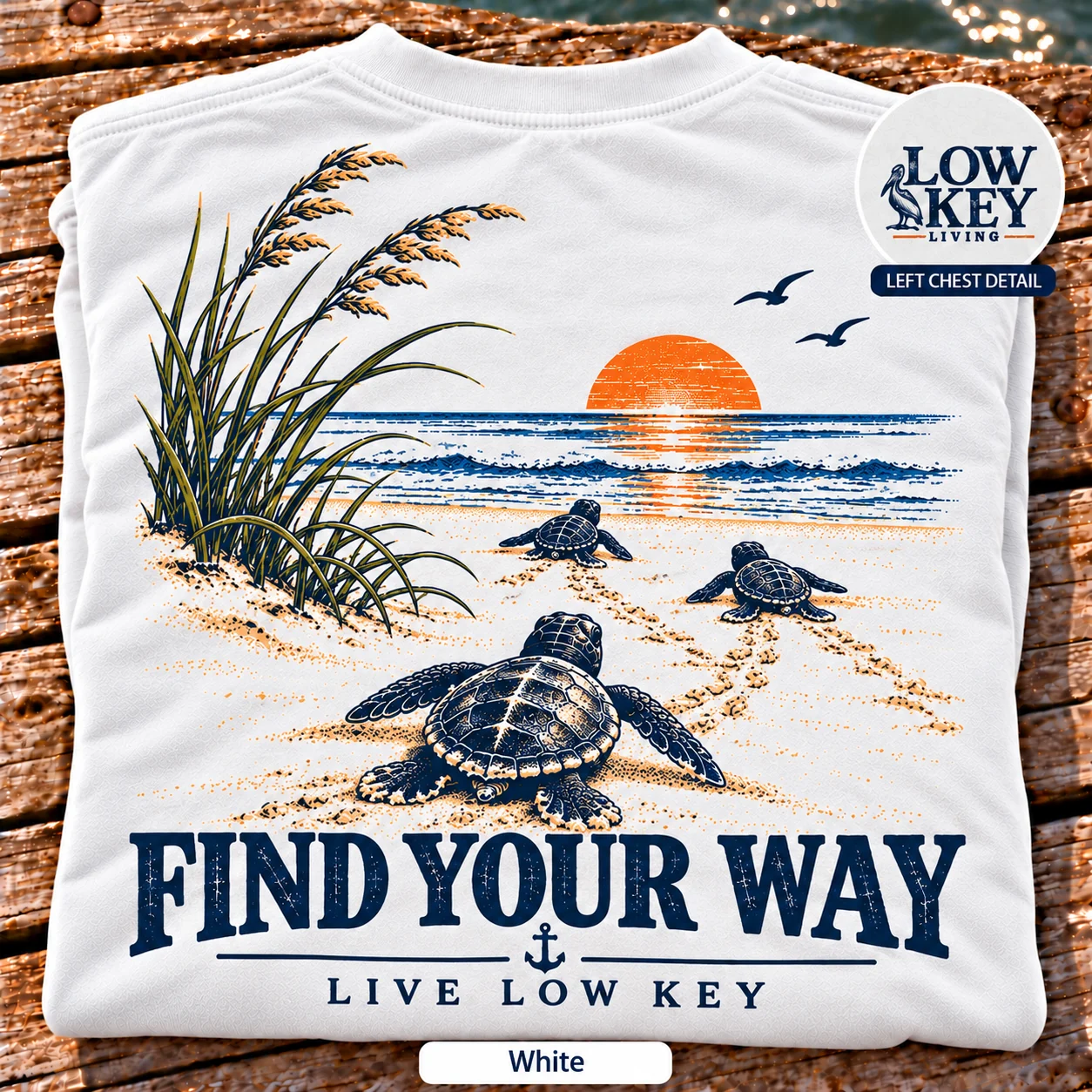 Find Your Way folded Ivory cotton shirt