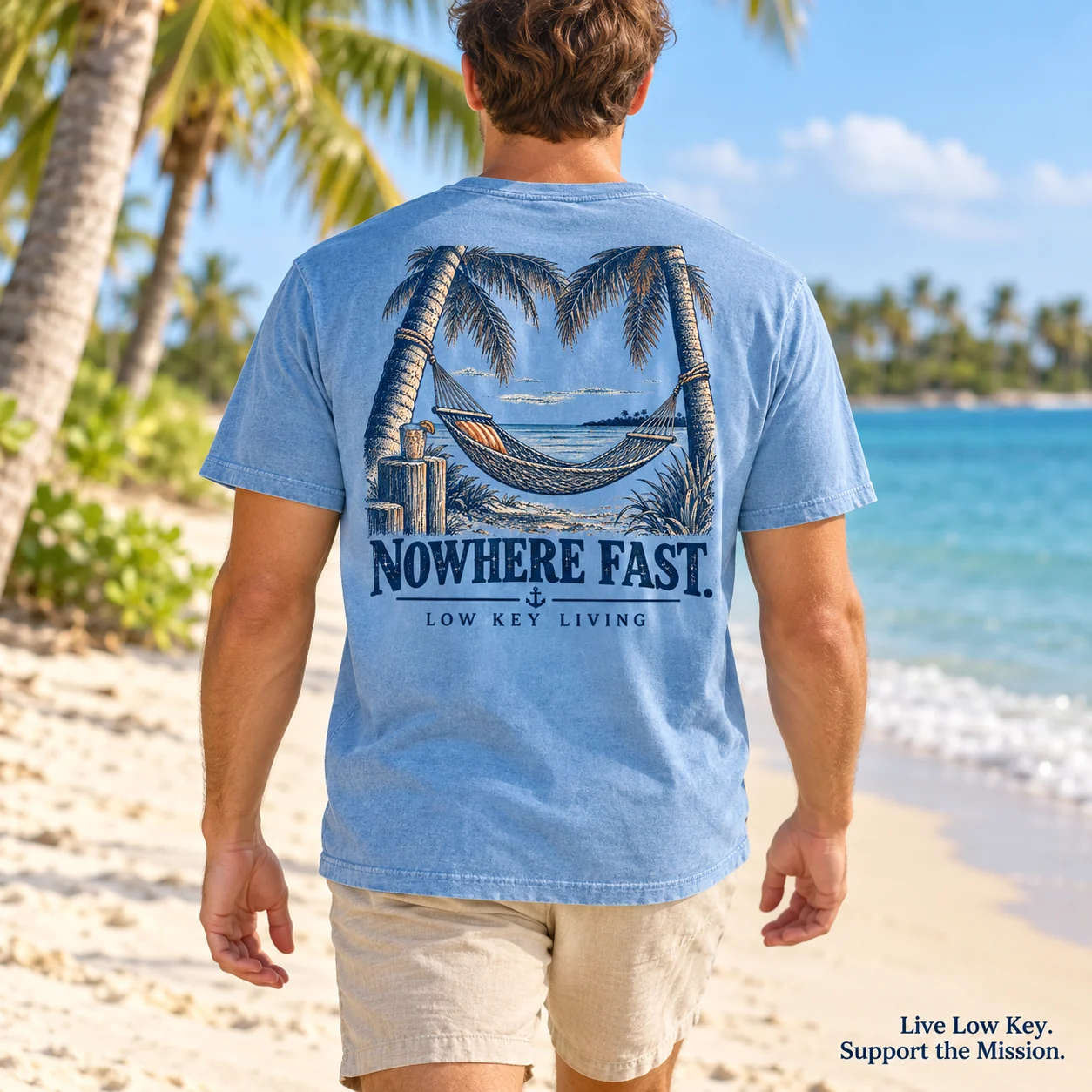 Nowhere Fast cotton tee lifestyle preview