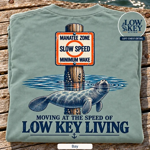 Manatee Slow Speed Zone Comfort Colors tee