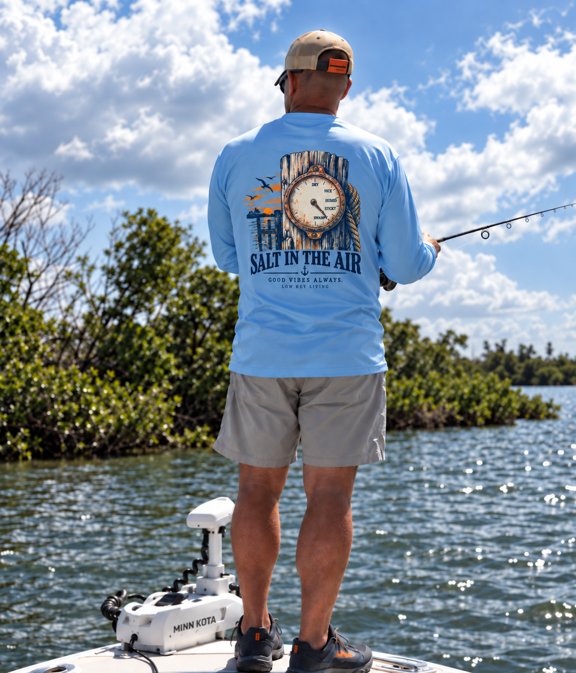 Salt in the Air long sleeve performance shirt