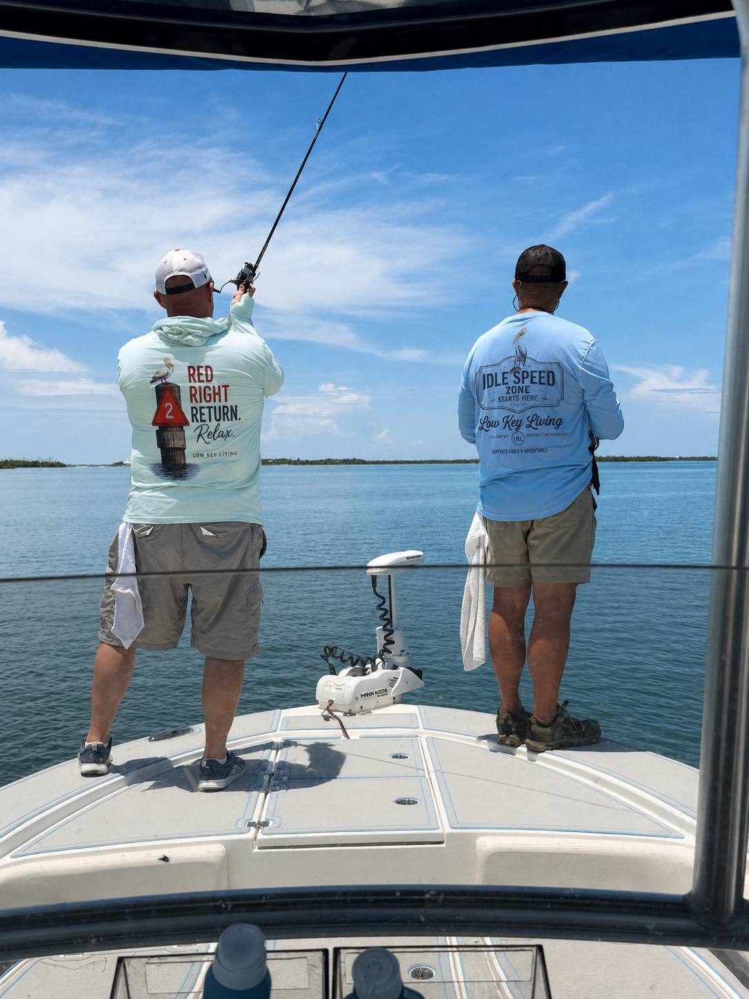 Red Right Return. Relax. Low Key Living coastal apparel