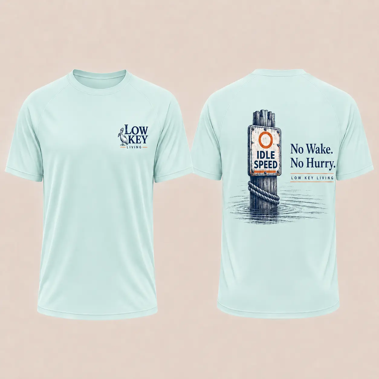 No Wake. No Hurry. — Short Sleeve Performance